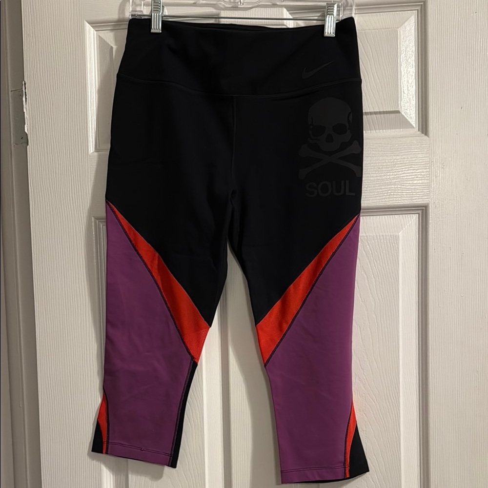 Nike SoulCycle Black and Purple Leggings